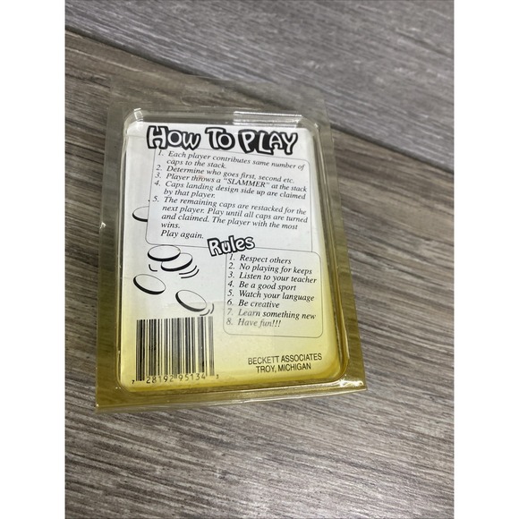 Vintage Pogs Assorted Caps, 1990s Simpsons Scratchy The Cat Etc New Sealed - Picture 2 of 6